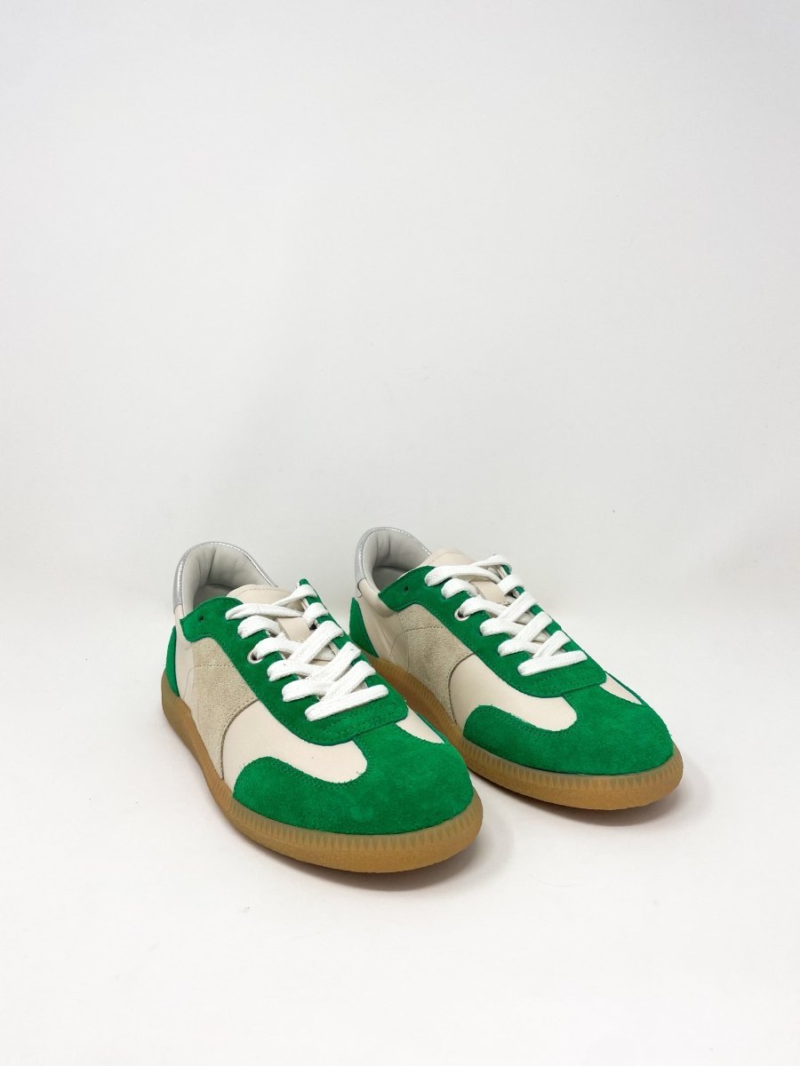Jackie in Green Suede Combo